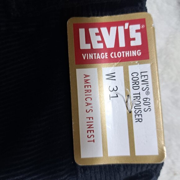 NWT LVC Levi's Vintage Clothing 60's Corduroy Trouser‎ Repro SIZE W31X30 - Picture 6 of 12